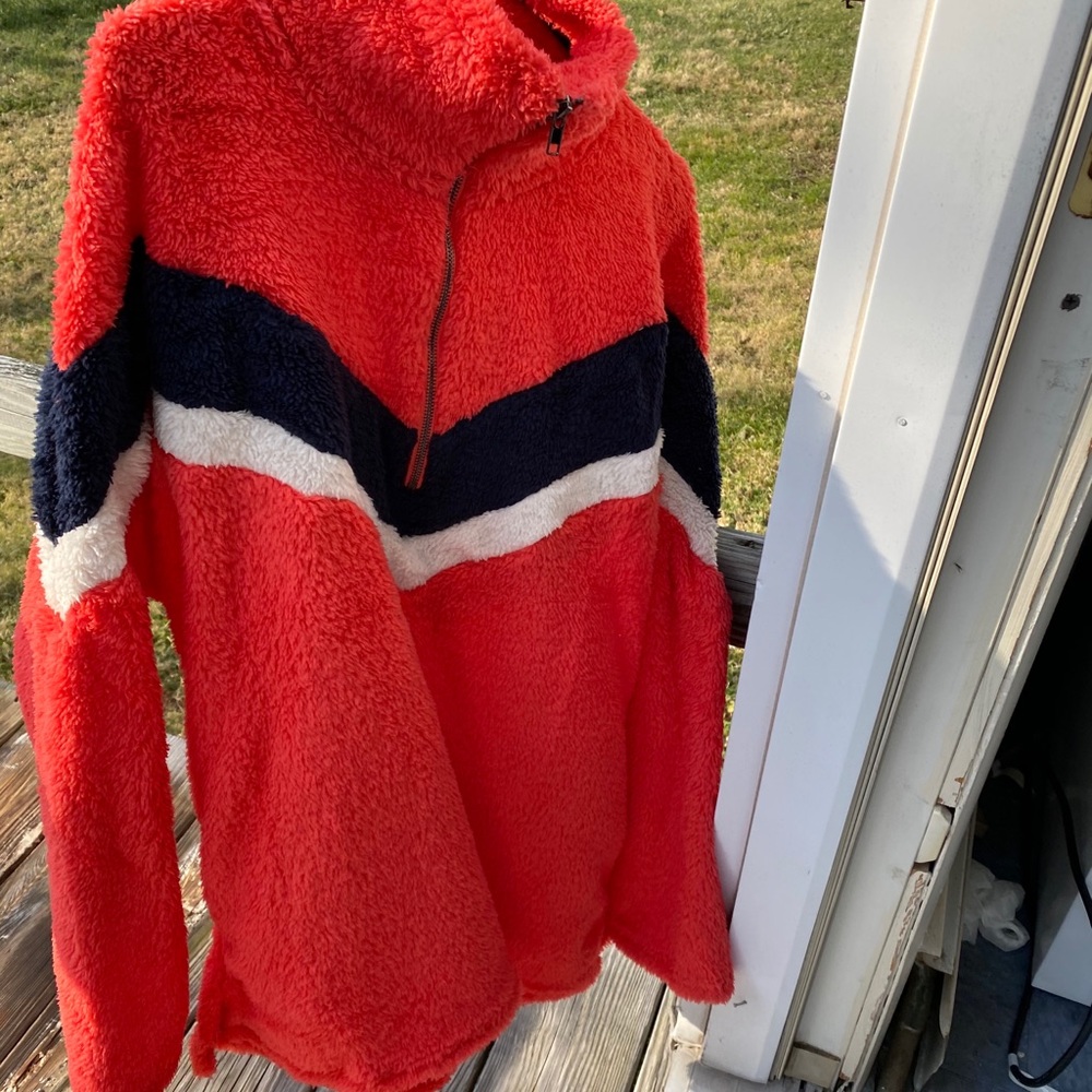 Colorblock Stripe Zip-Up Pullover Jacket - Picture 7 of 8